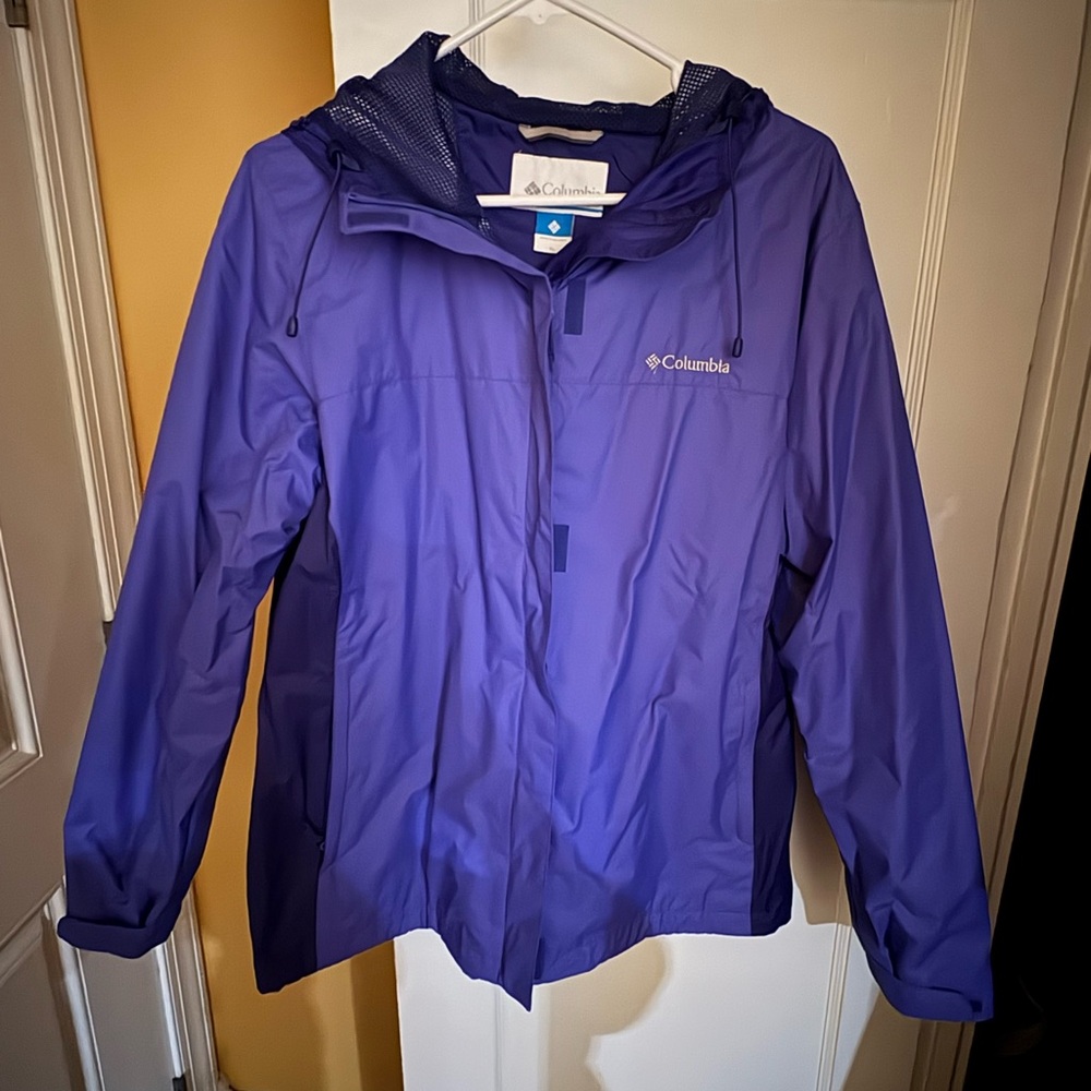 Columbia Deep Purple Outdoor Rain Jacket - Picture 2 of 7